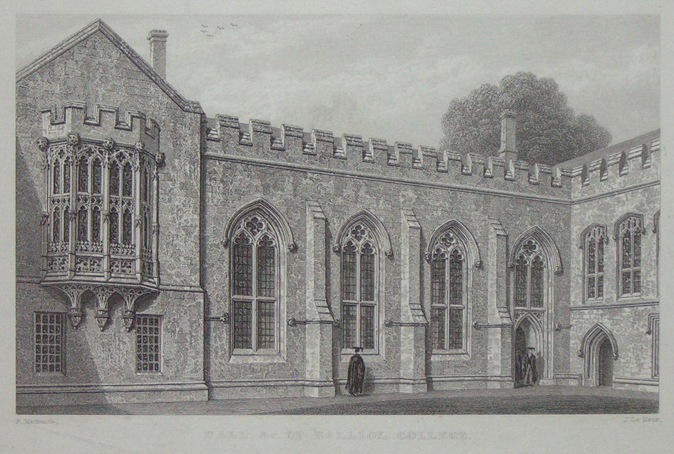 Print - Hall &c of Balliol College - Le